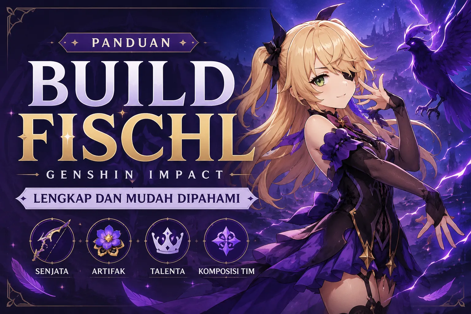 build-fischl-genshin-impact-terbaik-senjata-dan-artifact-rekomendasi
