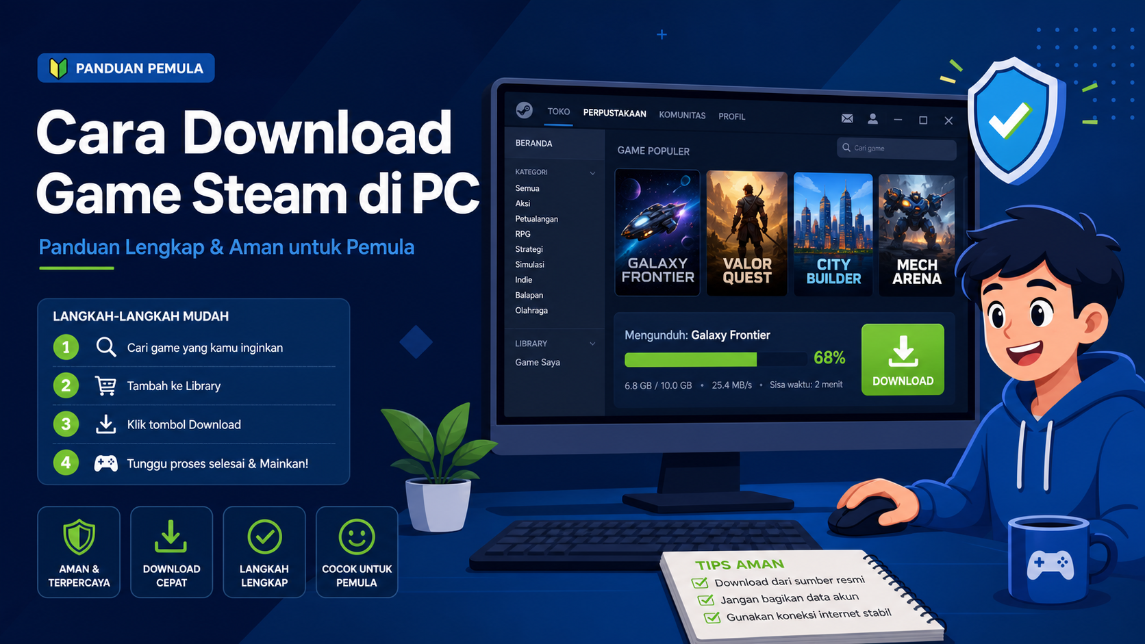Cara Download Game Steam di PC: Panduan Lengkap dan Aman untuk Pemula - steam