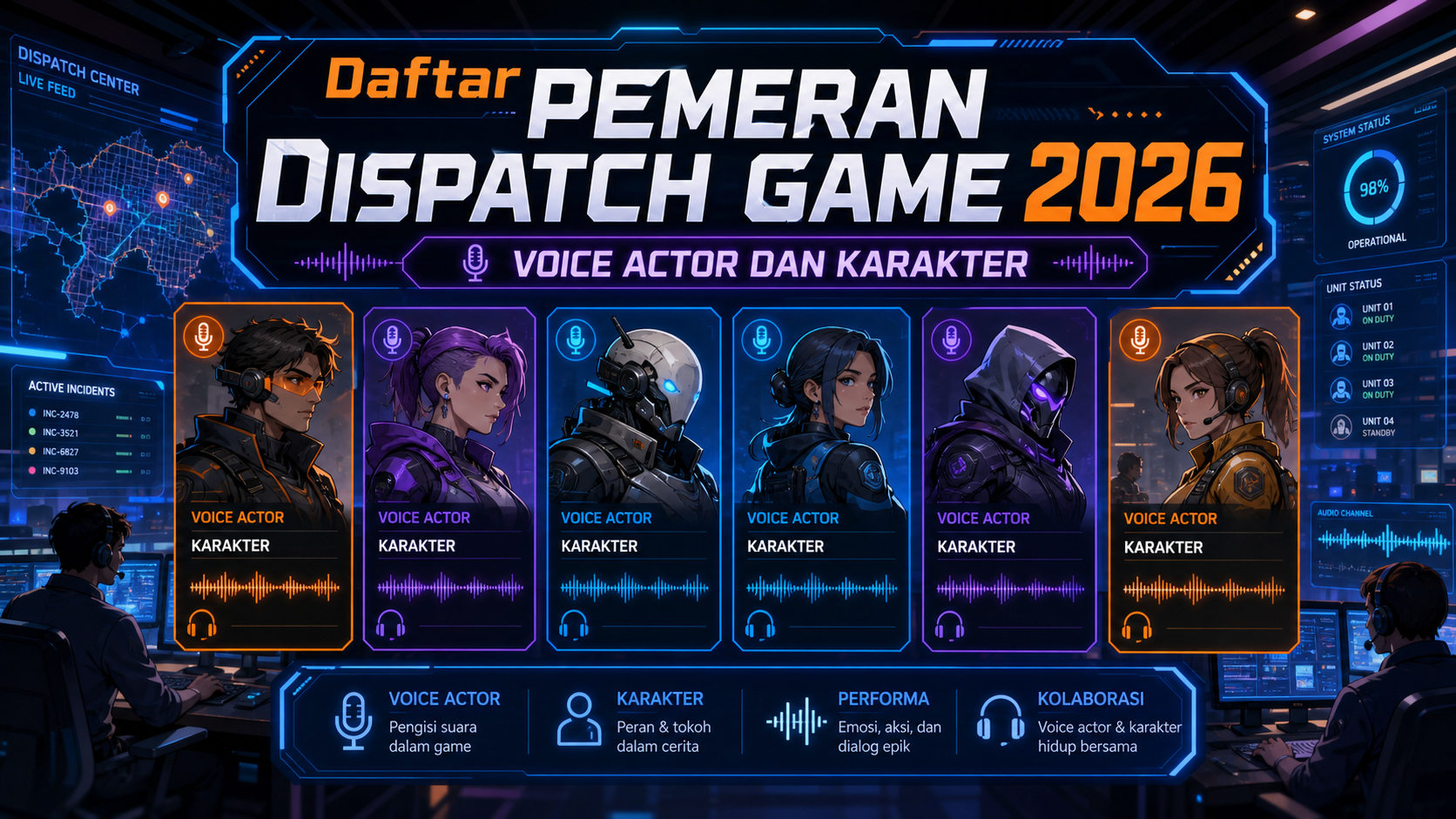 Daftar Pemeran Dispatch Game 2026: Voice Actor dan Karakter - dispatch