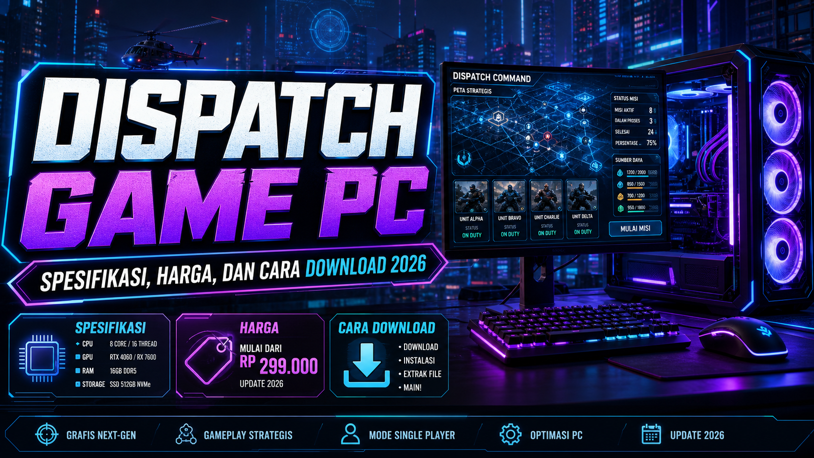 dispatch - Dispatch Game PC: Spesifikasi, Harga, dan Cara Download 2026