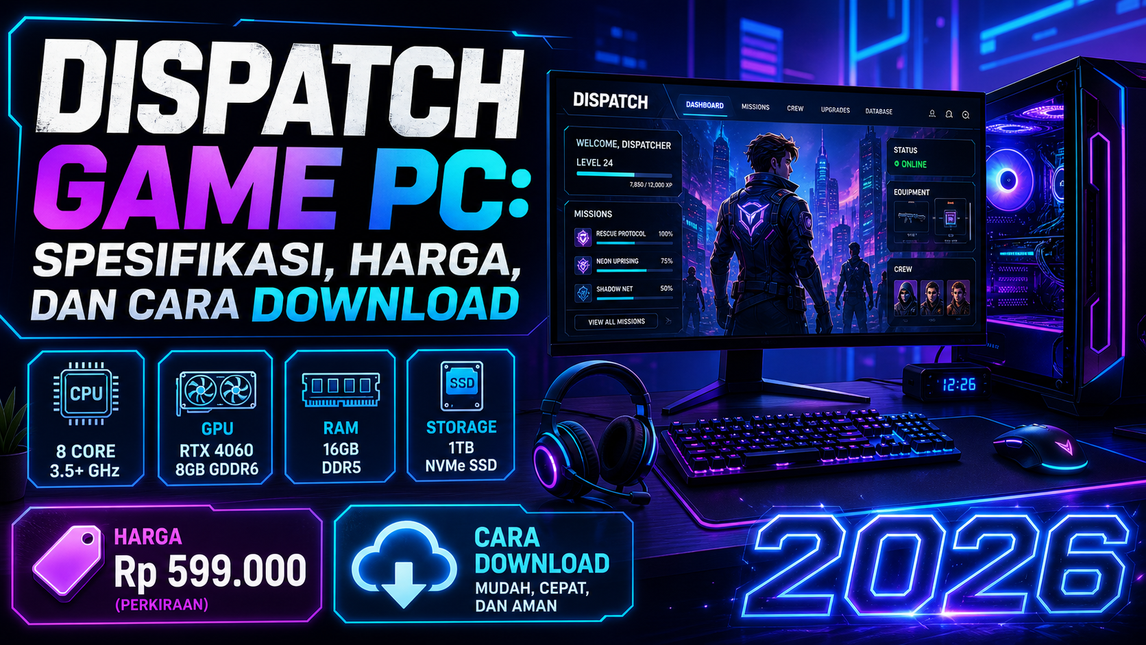 Dispatch Game PC: Spesifikasi, Harga, dan Cara Download 2026 - dispatch