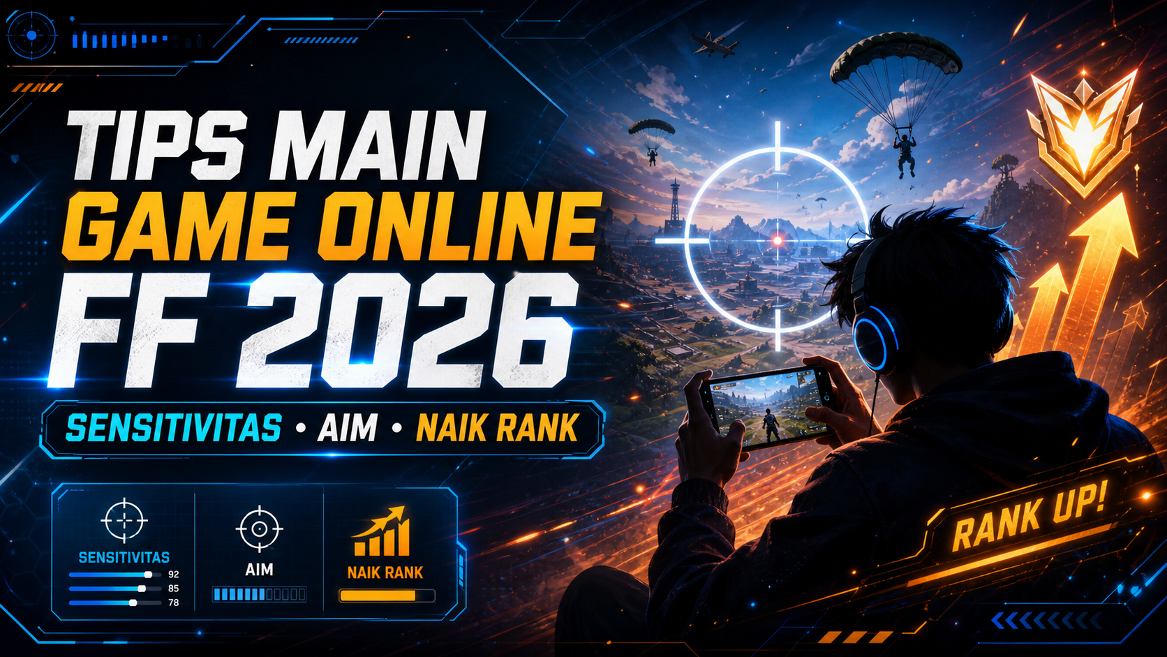 ff - Tips Main Game Online FF 2026: Sensitivitas, Aim, dan Naik Rank