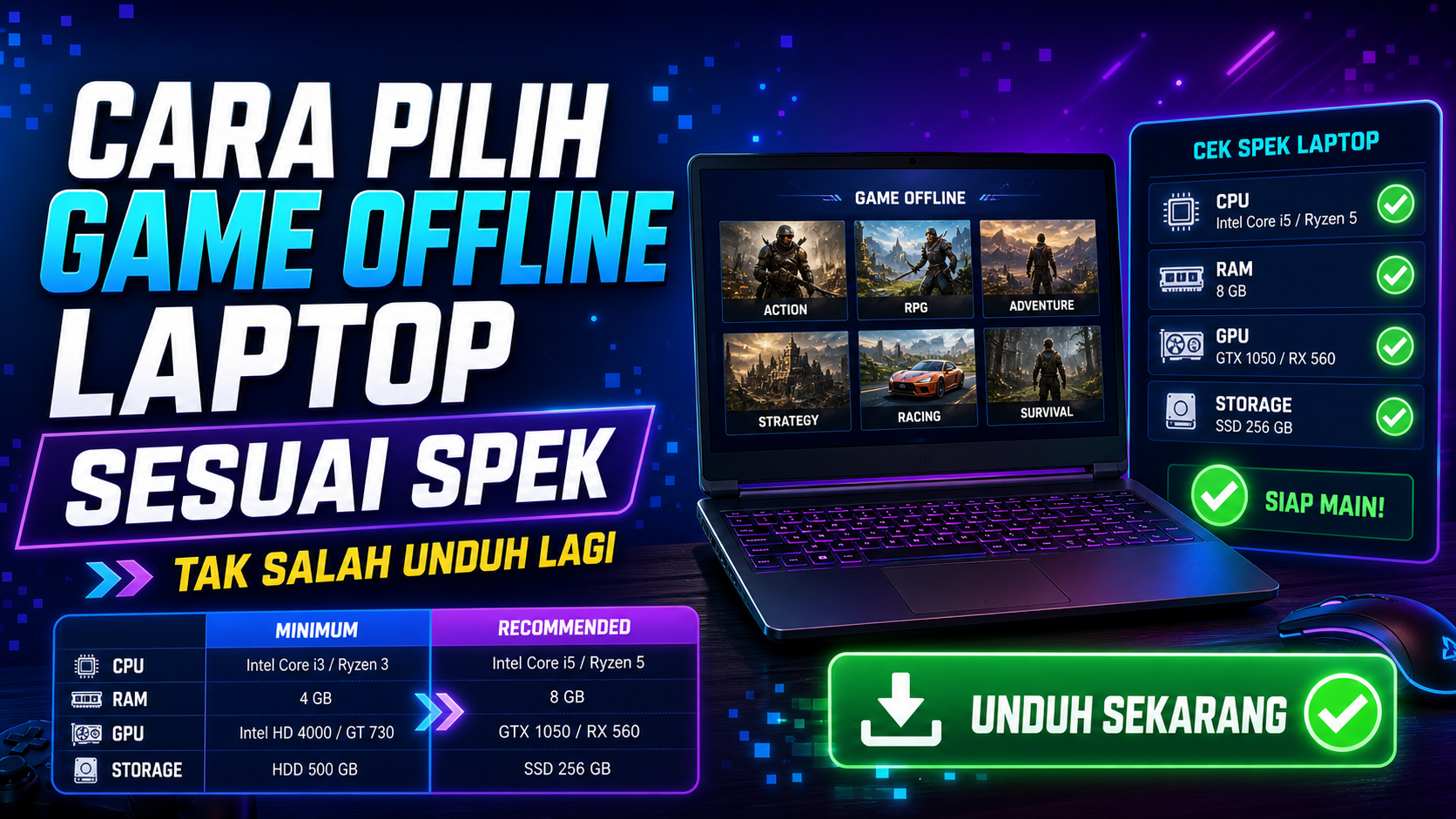 game - Cara Pilih Game Offline Laptop Sesuai Spek, Tak Salah Unduh Lagi