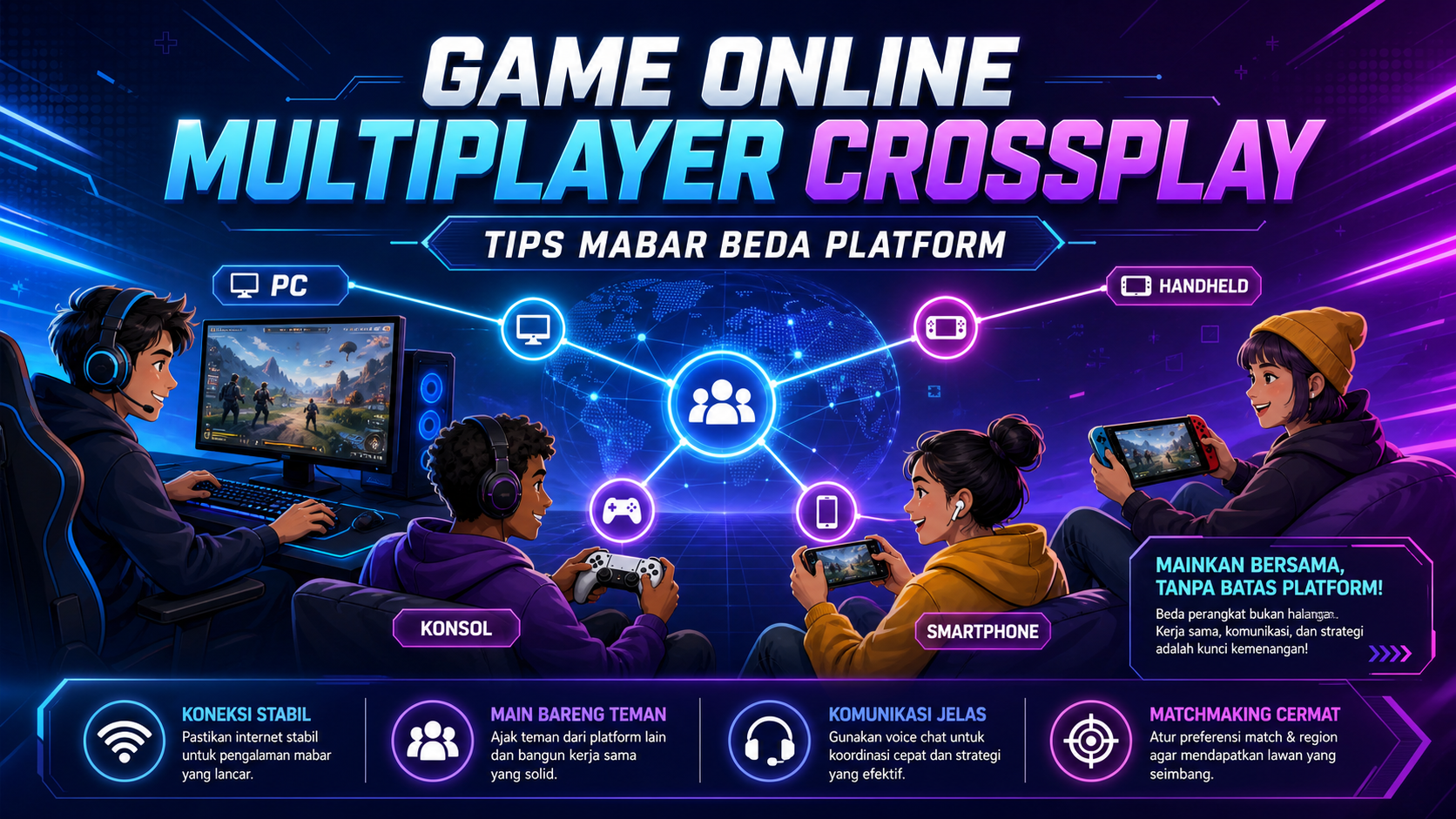 game - Game Online Multiplayer Crossplay: Tips Mabar Beda Platform