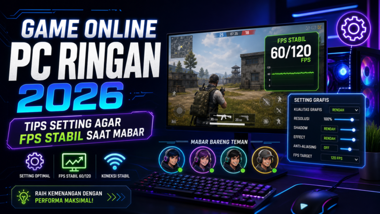 game - Game Online PC Ringan 2026: Tips Setting agar FPS Stabil Saat Mabar