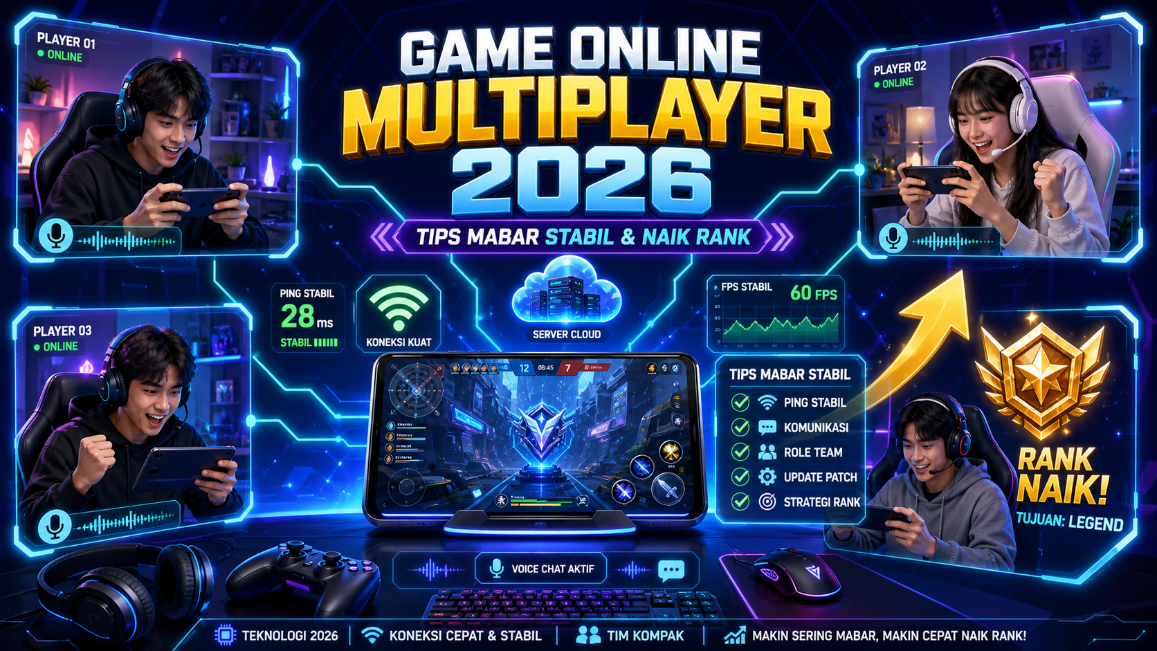 Game Online Multiplayer 2026: Tips Mabar Stabil dan Naik Rank - multiplayer