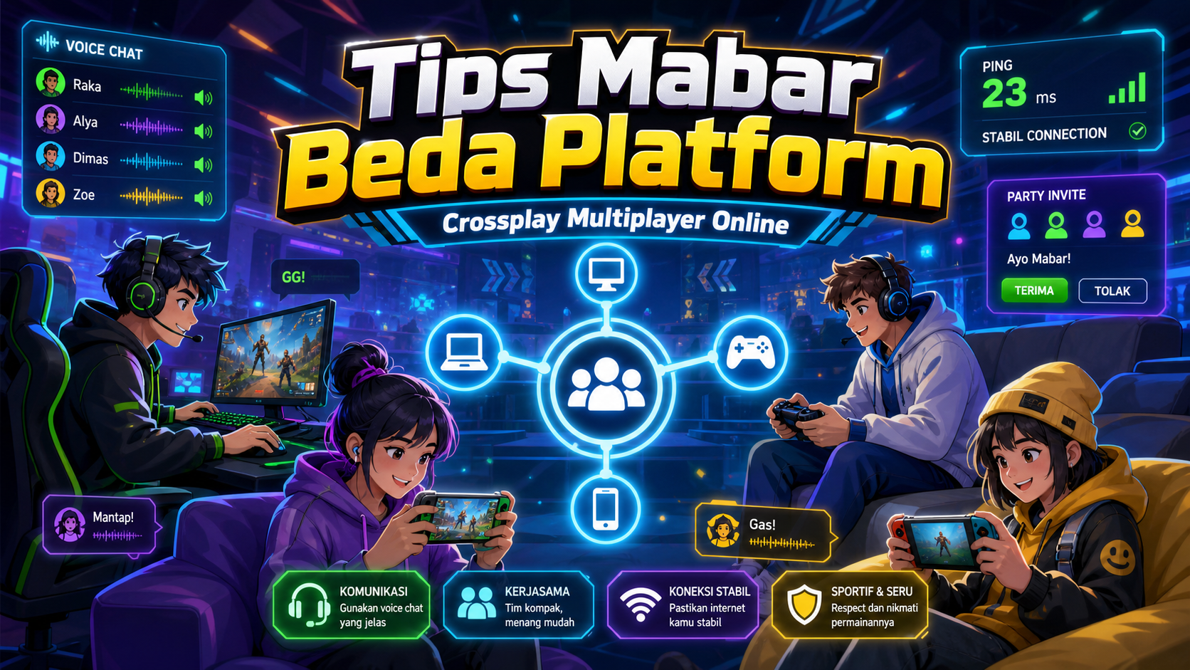 Game Online Multiplayer Crossplay: Tips Mabar Beda Platform - game