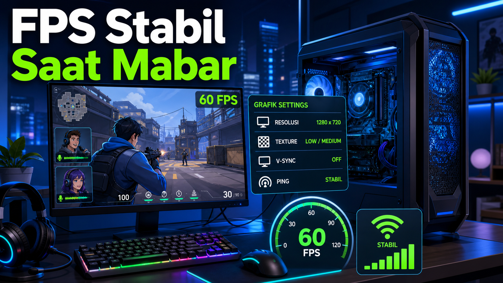 Game Online PC Ringan 2026: Tips Setting agar FPS Stabil Saat Mabar - game