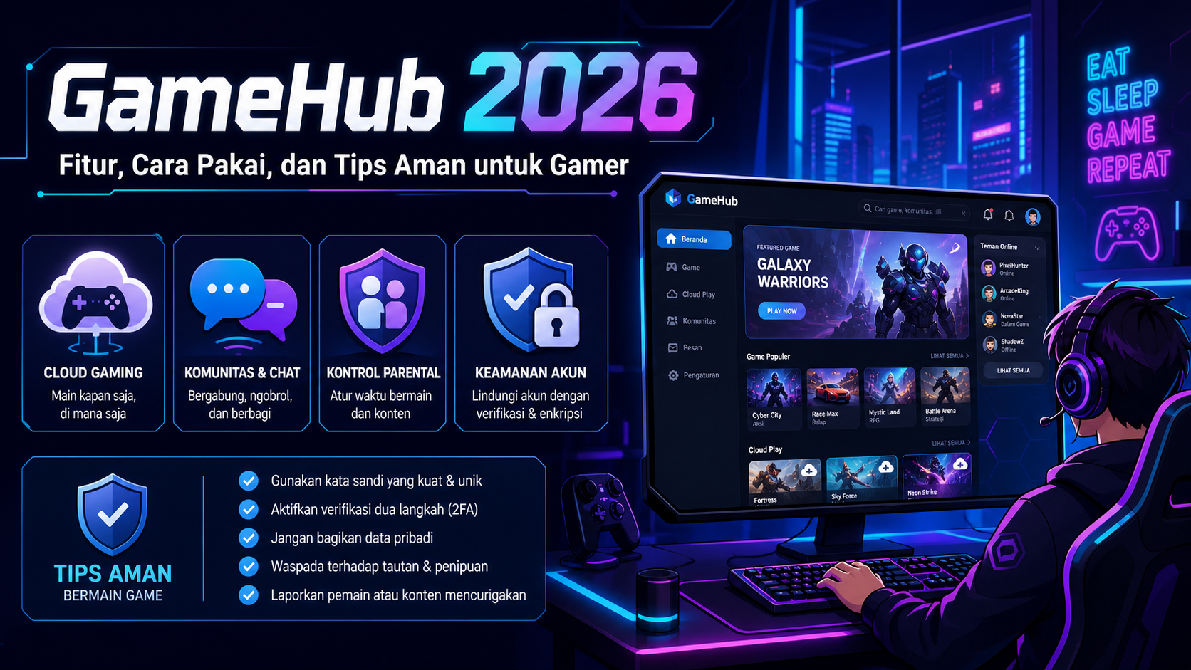 GameHub 2026: Fitur, Cara Pakai, dan Tips Aman untuk Gamer - gamehub