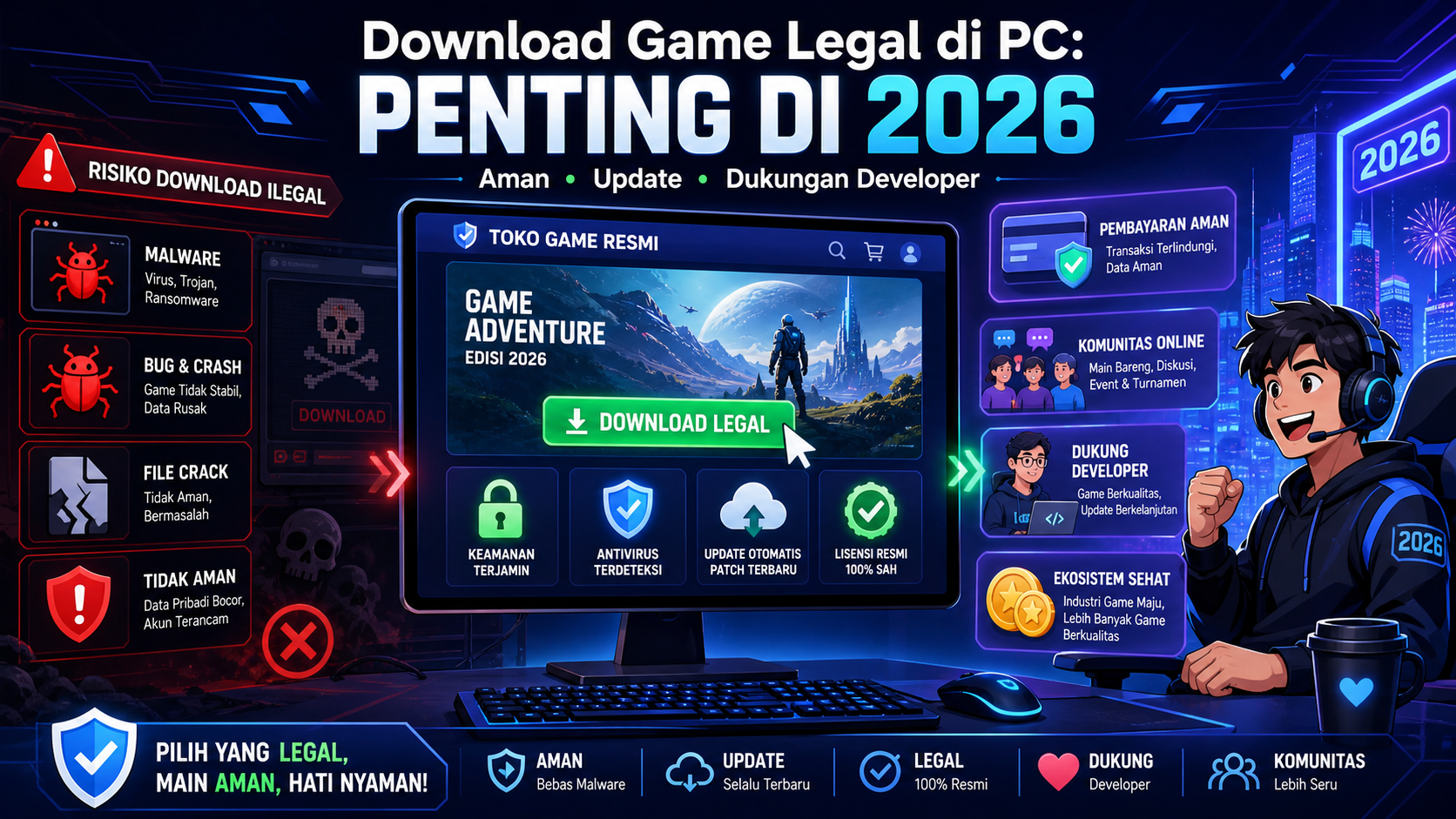 Kenapa Download Game Legal di PC Penting pada 2026? - game