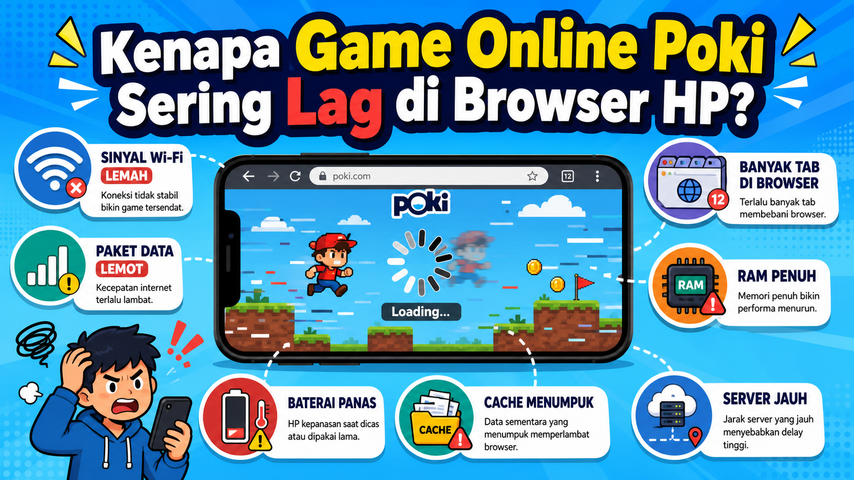 Kenapa Game Online Poki Sering Lag di Browser HP? - poki