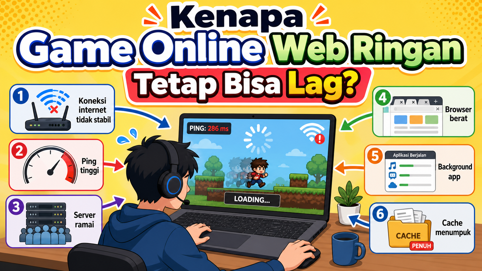 Kenapa Game Online Web Ringan Tetap Bisa Lag? - game