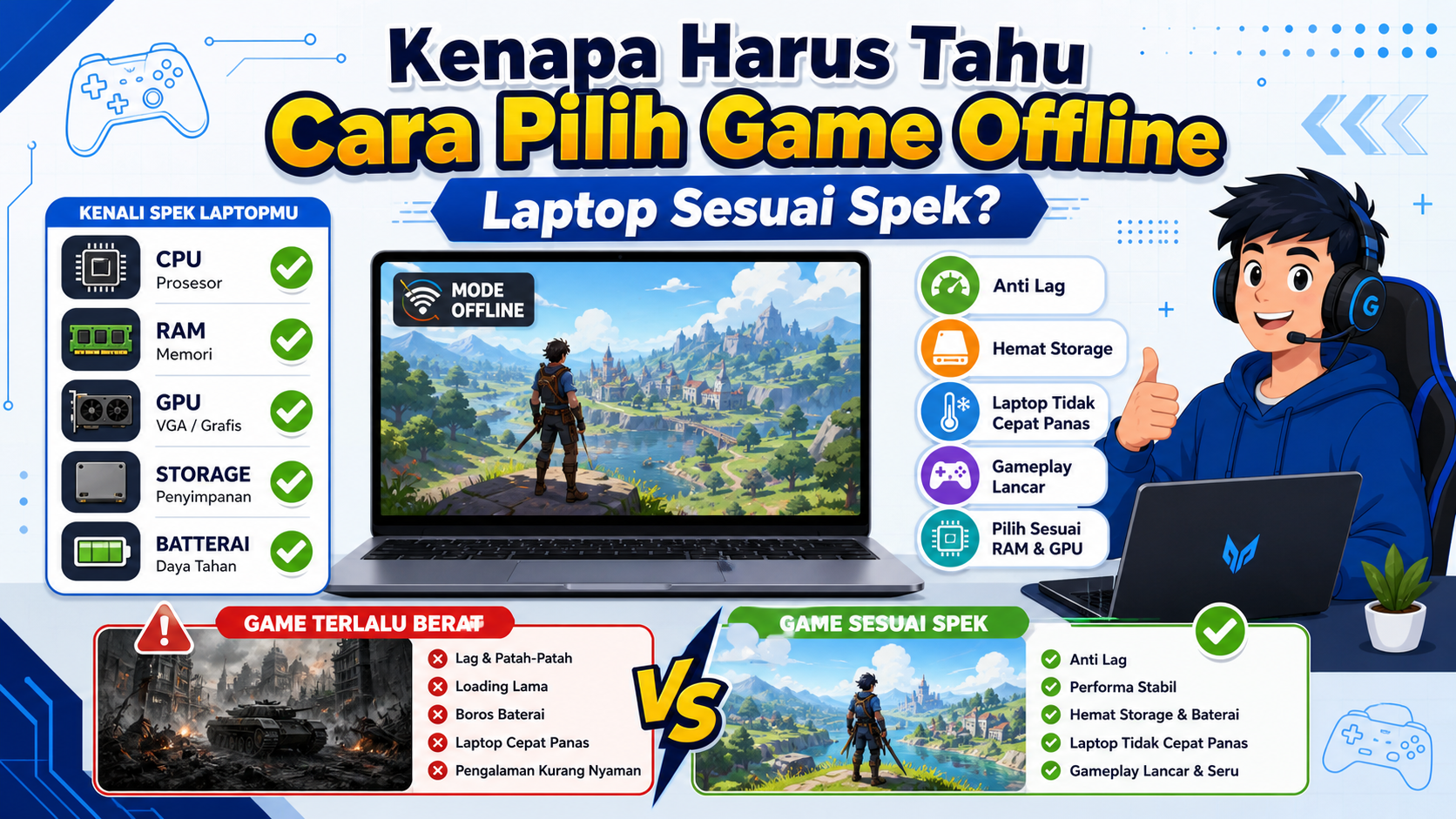 Kenapa Harus Tahu Cara Pilih Game Offline Laptop Sesuai Spek? - game