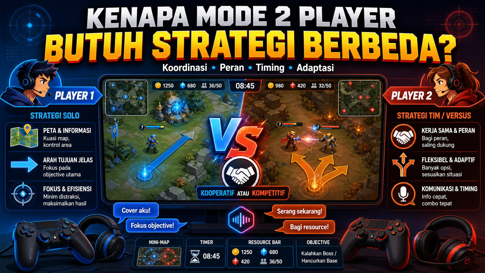 Kenapa Mode 2 Player Butuh Strategi Berbeda? - game