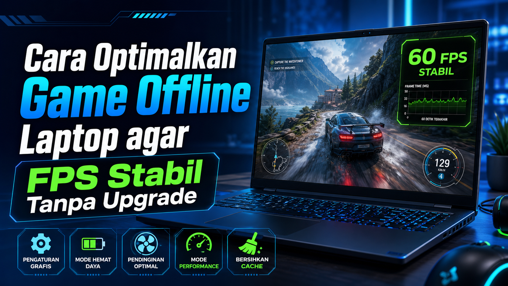 laptop - Cara Optimalkan Game Offline Laptop agar FPS Stabil Tanpa Upgrade