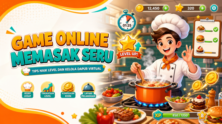 memasak - Game Online Memasak Seru: Tips Naik Level dan Kelola Dapur Virtual