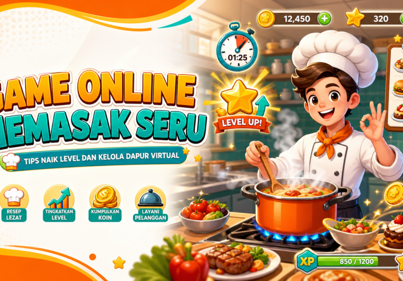 memasak - Game Online Memasak Seru: Tips Naik Level dan Kelola Dapur Virtual