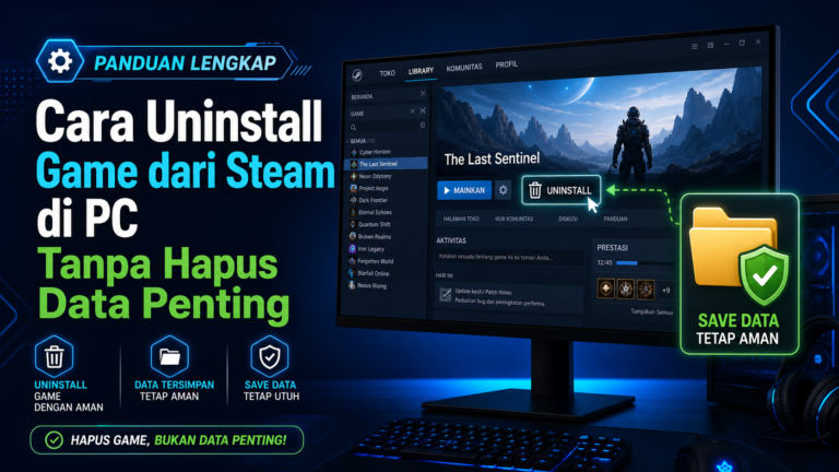 steam - Cara Uninstall Game dari Steam di PC Tanpa Hapus Data Penting