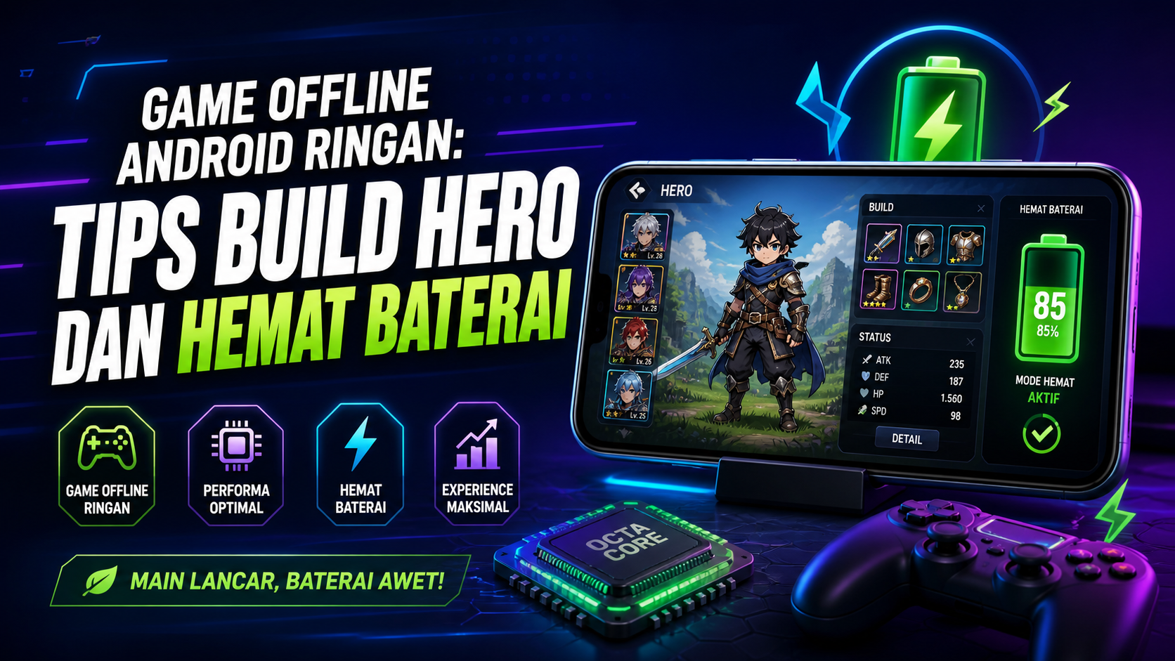 android - Game Offline Android Ringan: Tips Build Hero dan Hemat Baterai