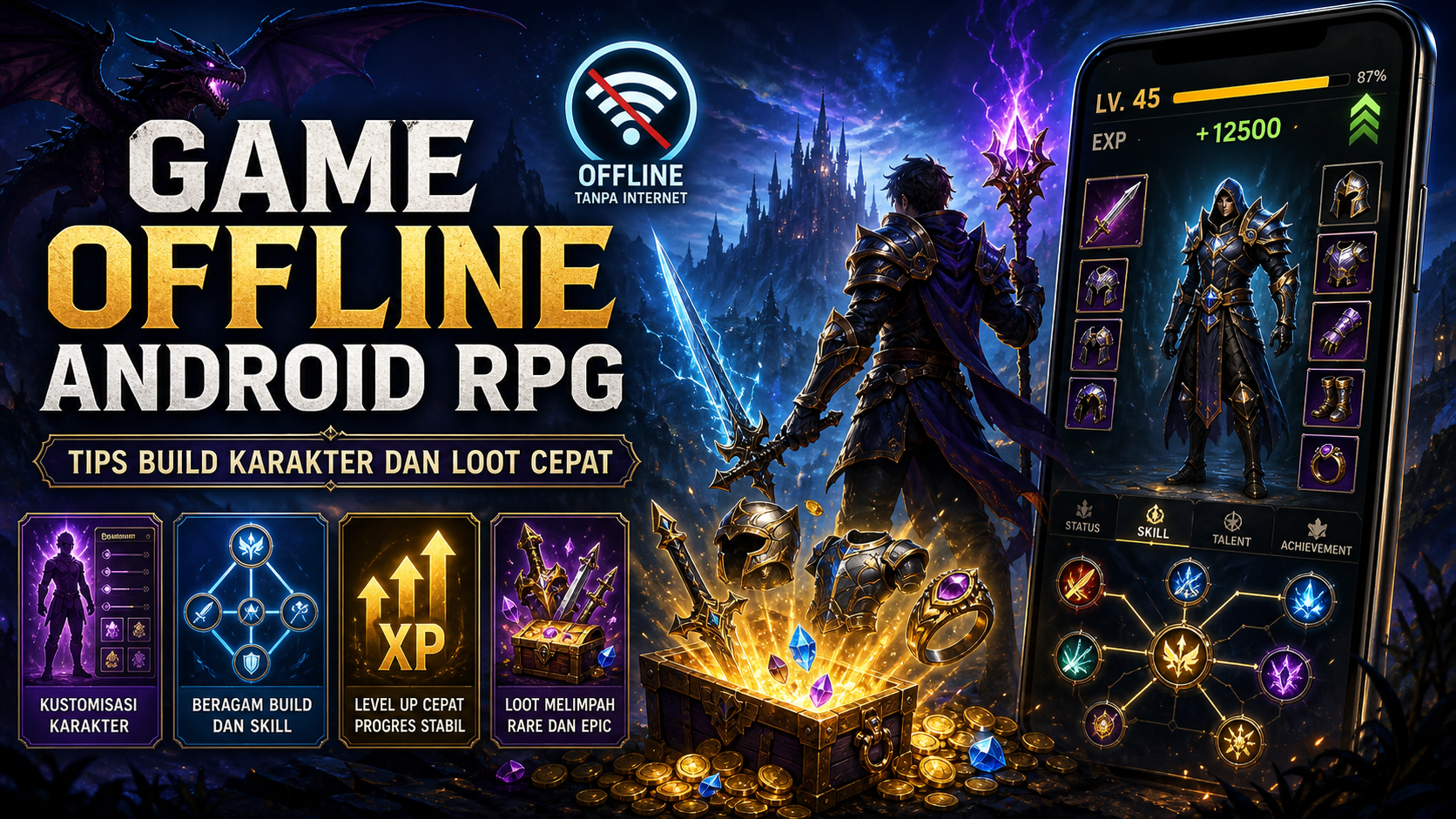 android - Game Offline Android RPG: Tips Build Karakter dan Loot Cepat