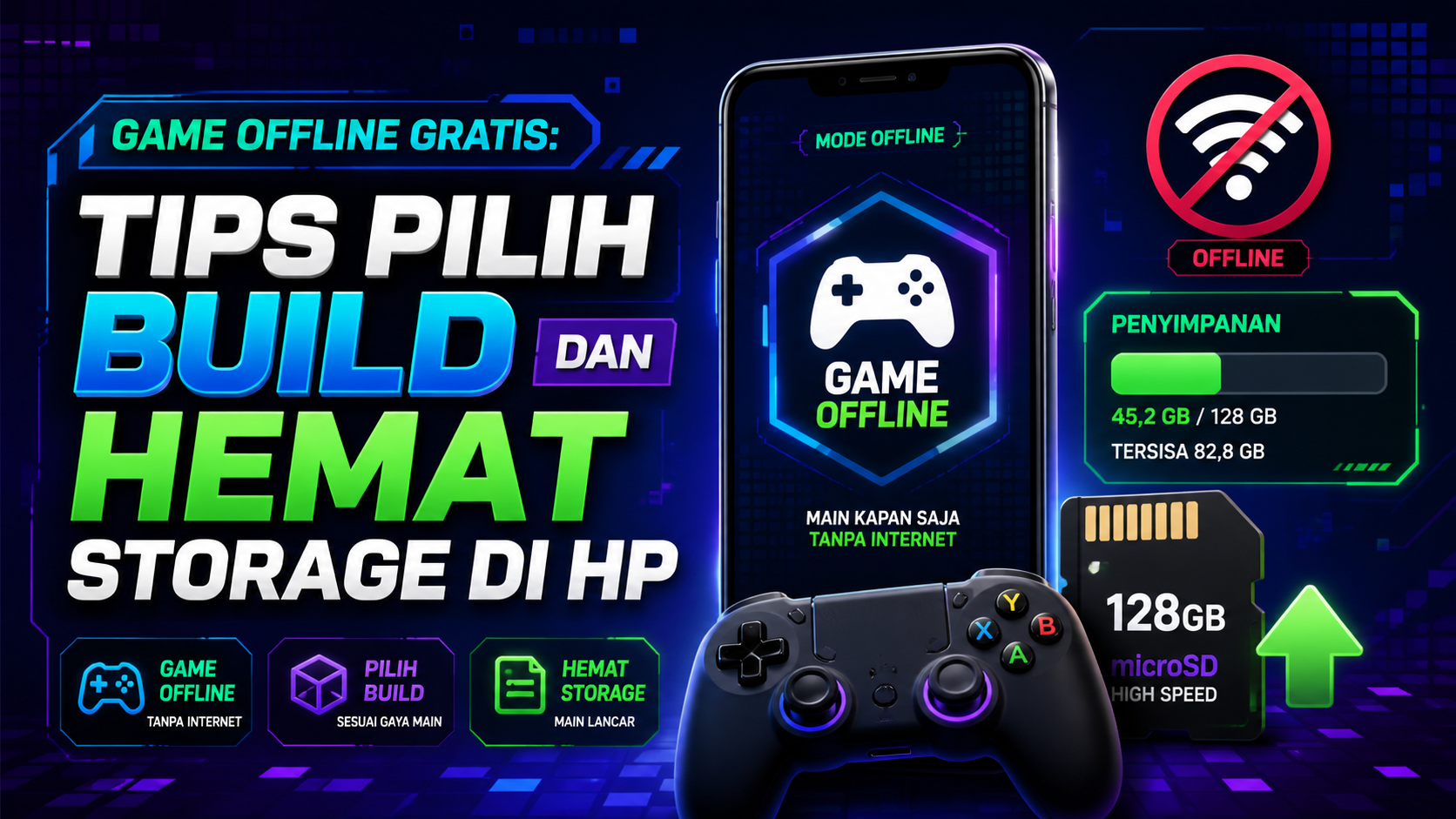 game - Game Offline Gratis: Tips Pilih Build dan Hemat Storage di HP