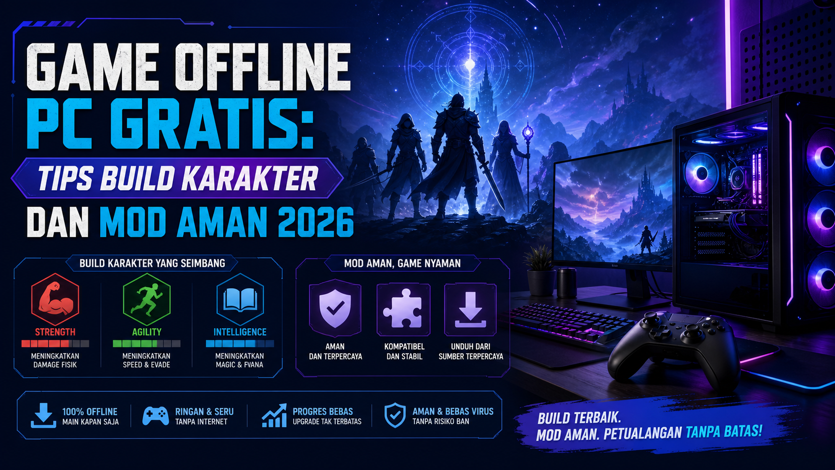 game - Game Offline PC Gratis: Tips Build Karakter dan Mod Aman 2026