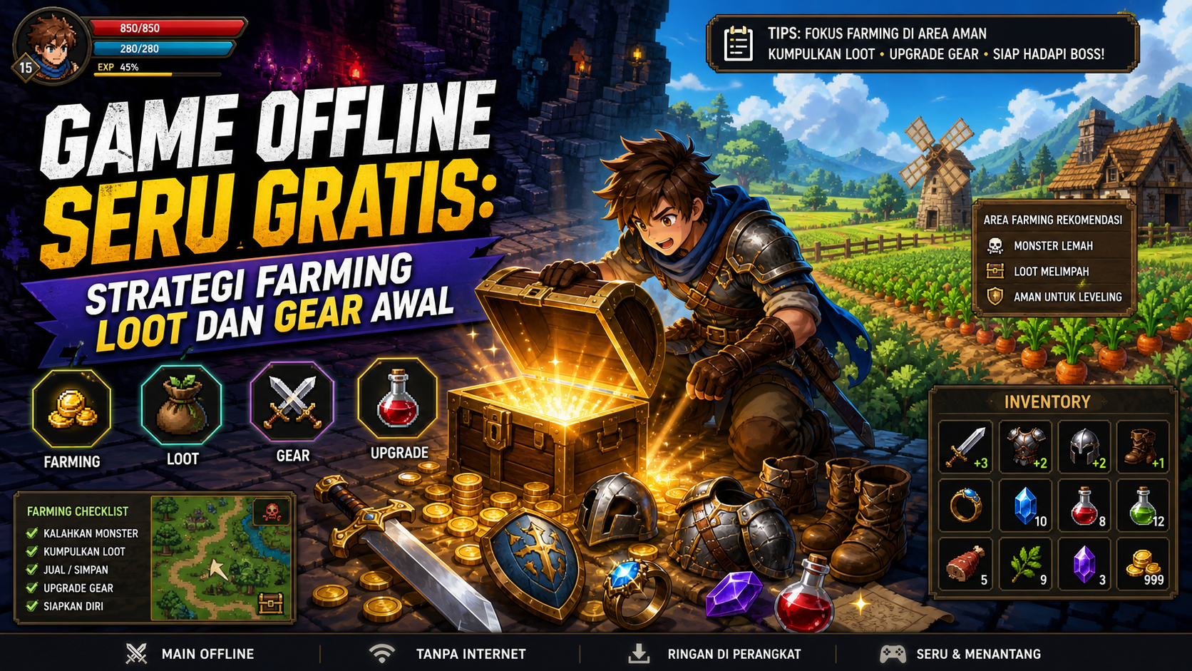 game - Game Offline Seru Gratis: Strategi Farming Loot dan Gear Awal