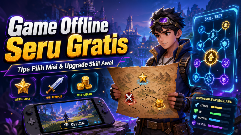 game - Game Offline Seru Gratis: Tips Pilih Misi dan Upgrade Skill Awal
