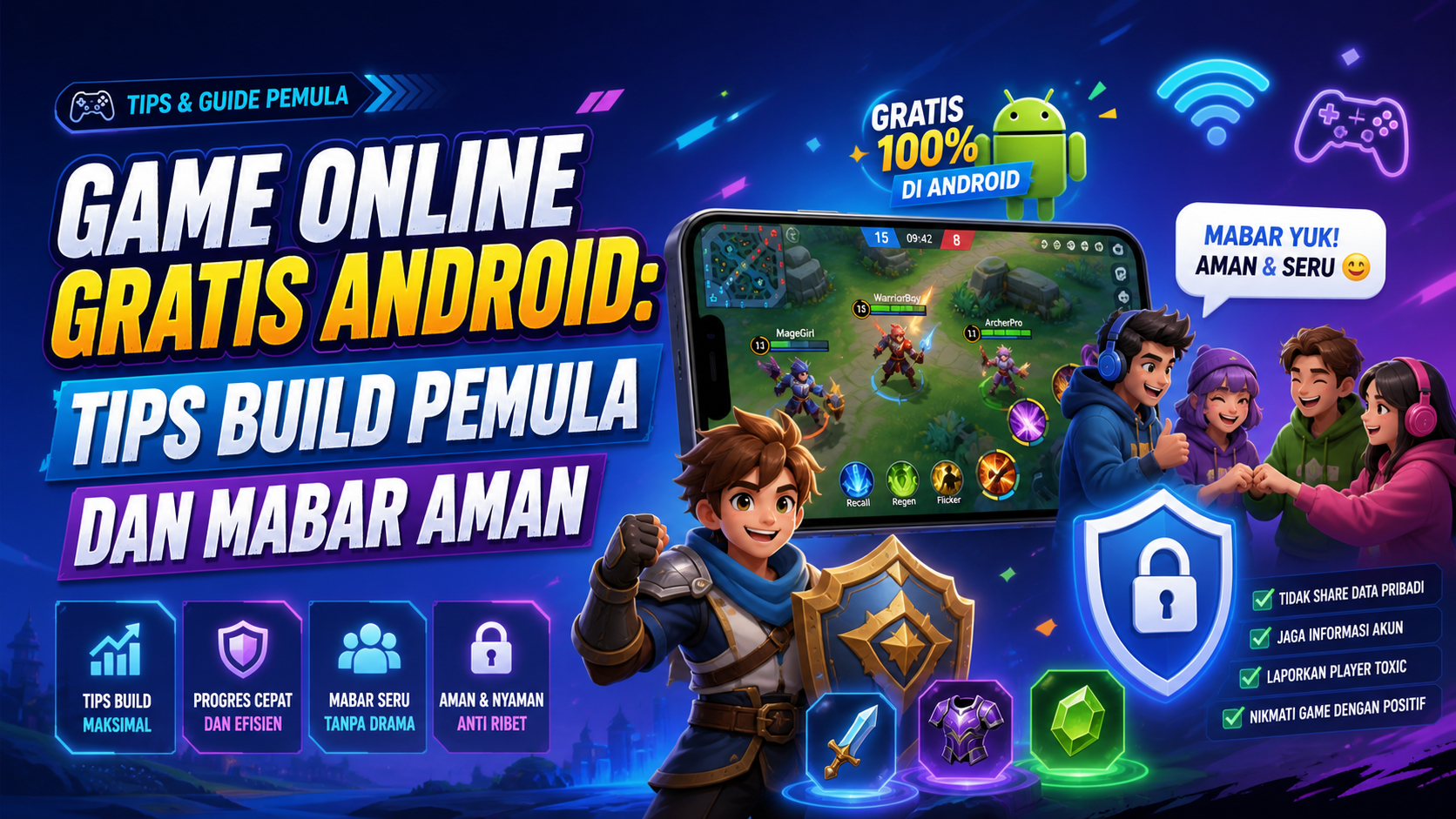game - Game Online Gratis Android: Tips Build Pemula dan Mabar Aman