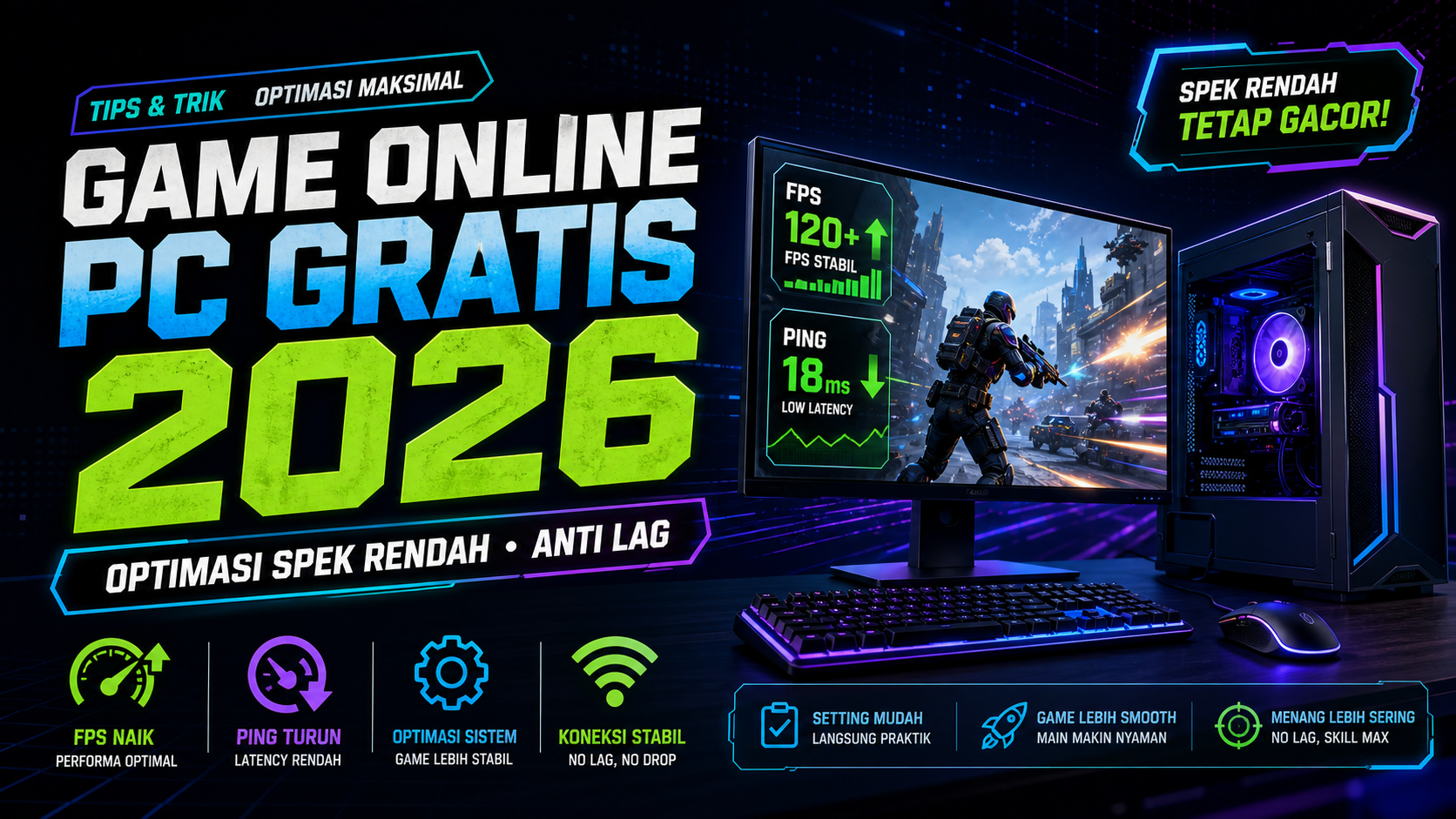 game - Game Online PC Gratis 2026: Tips Optimasi Spek Rendah Anti Lag