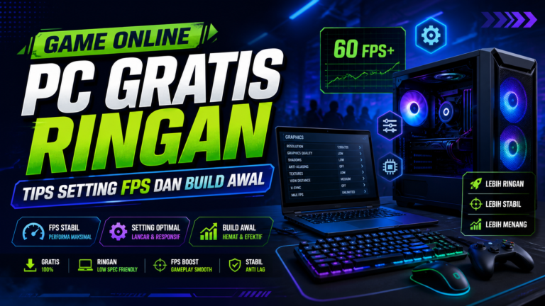 game - Game Online PC Gratis Ringan: Tips Setting FPS dan Build Awal