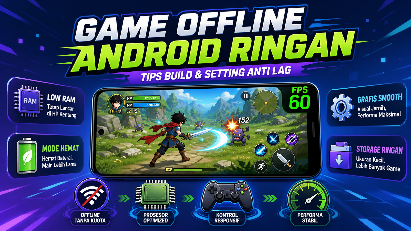 Game Offline Android Ringan: Tips Build dan Setting Anti Lag - android