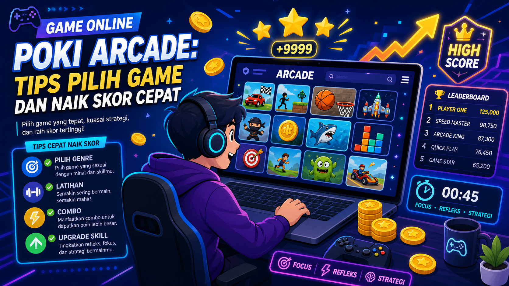Game Online Poki Arcade: Tips Pilih Game dan Naik Skor Cepat - poki