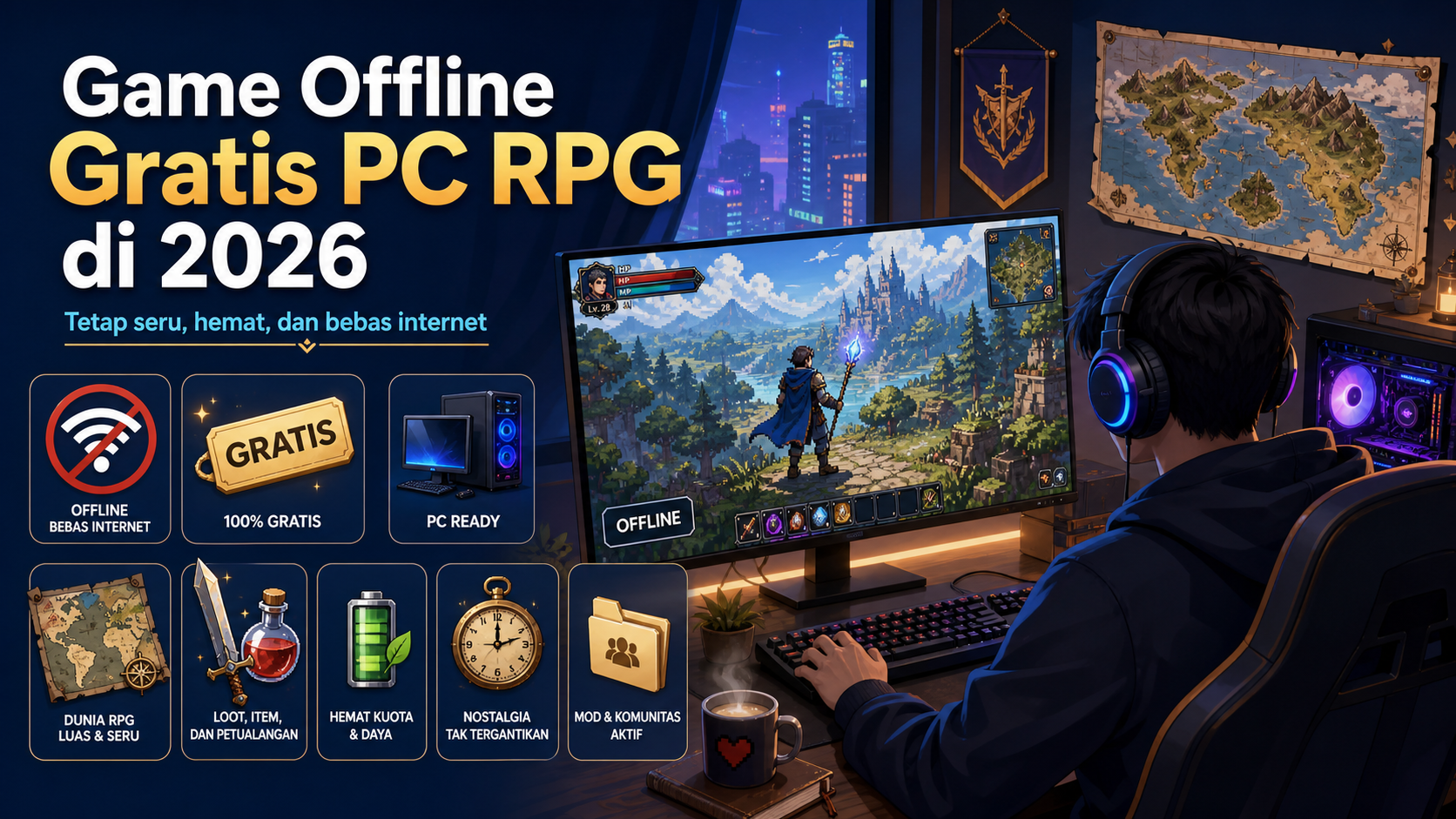 Kenapa Game Offline Gratis PC RPG Masih Menarik di 2026? - game
