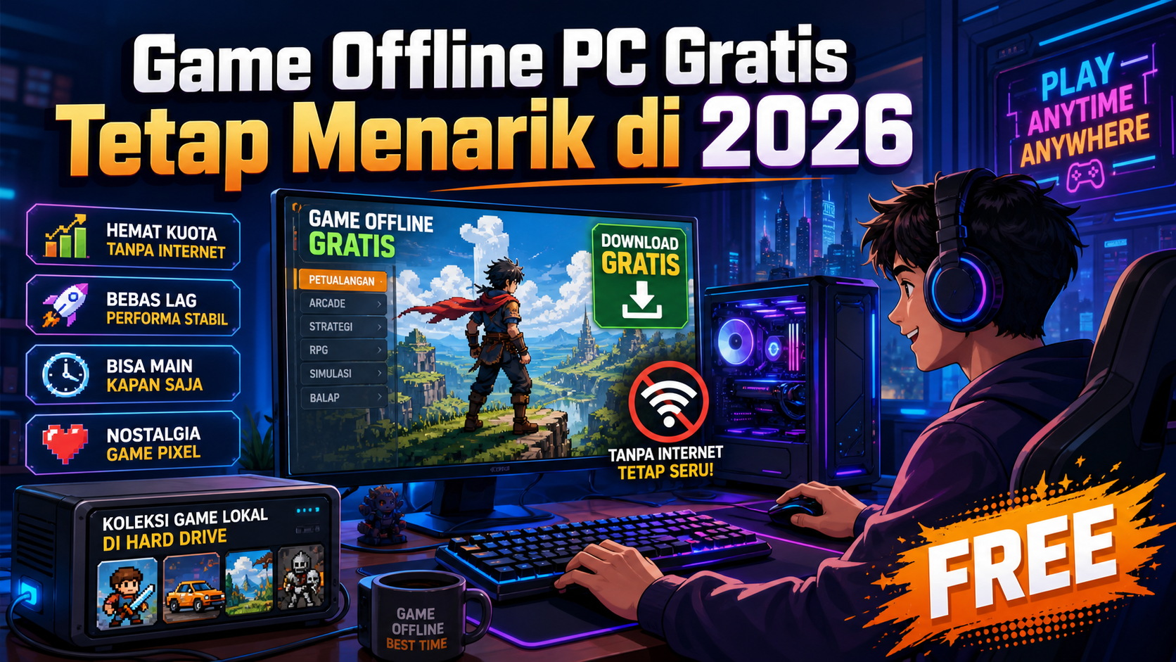 Kenapa Game Offline PC Gratis Masih Menarik di 2026? - game