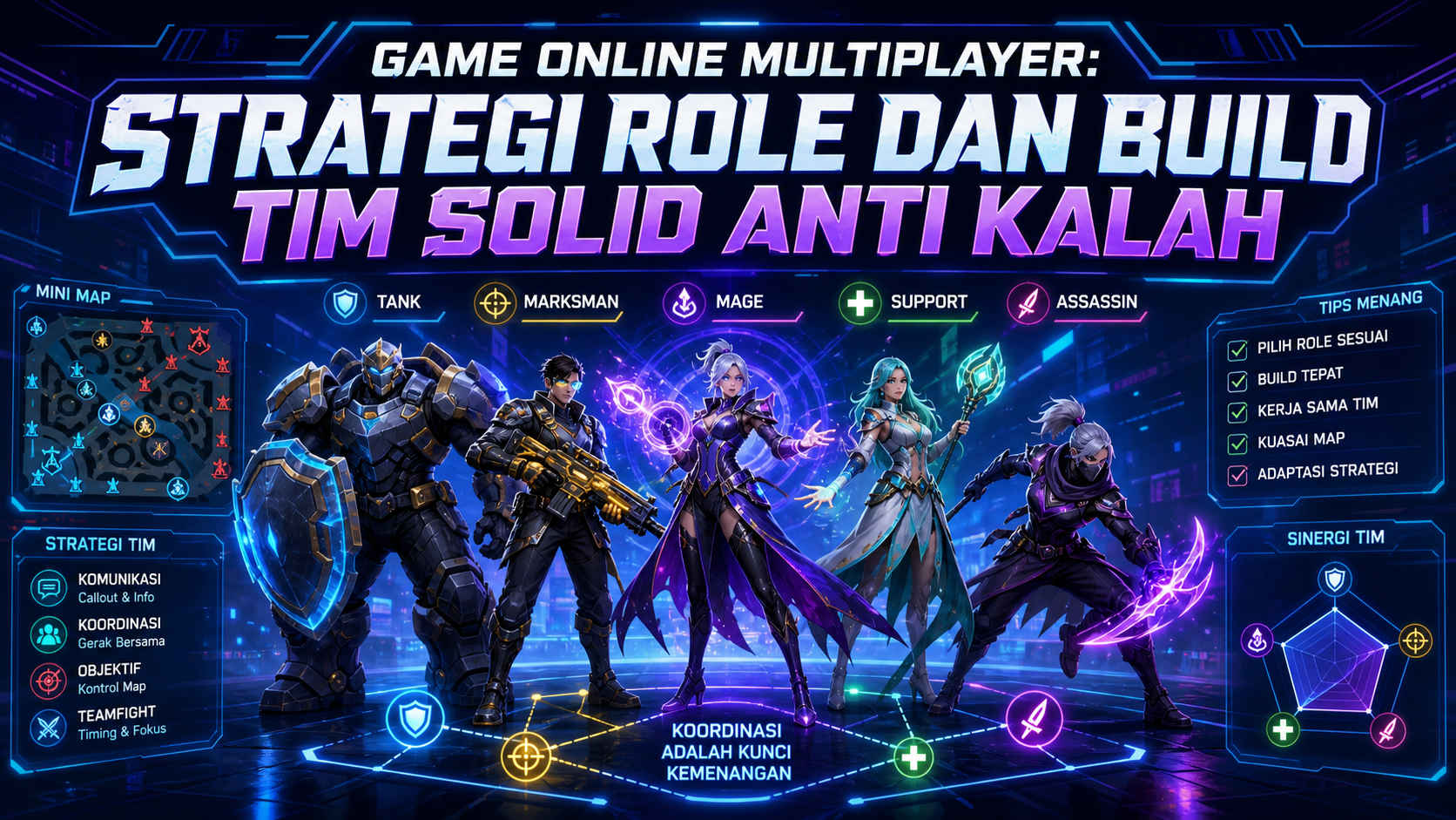 multiplayer - Game Online Multiplayer: Strategi Role dan Build Tim Solid Anti Kalah
