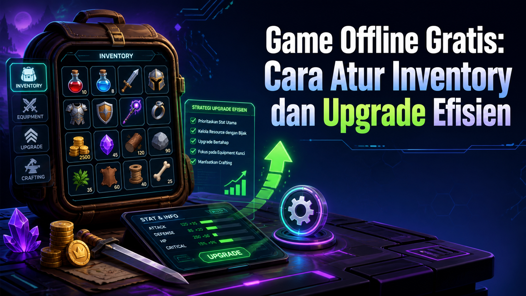 game - Game Offline Gratis: Cara Atur Inventory dan Upgrade Efisien