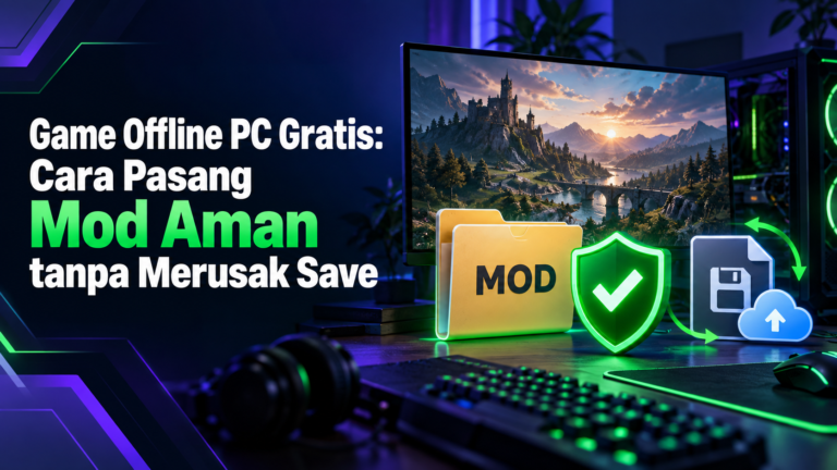 game - Game Offline PC Gratis: Cara Pasang Mod Aman tanpa Merusak Save