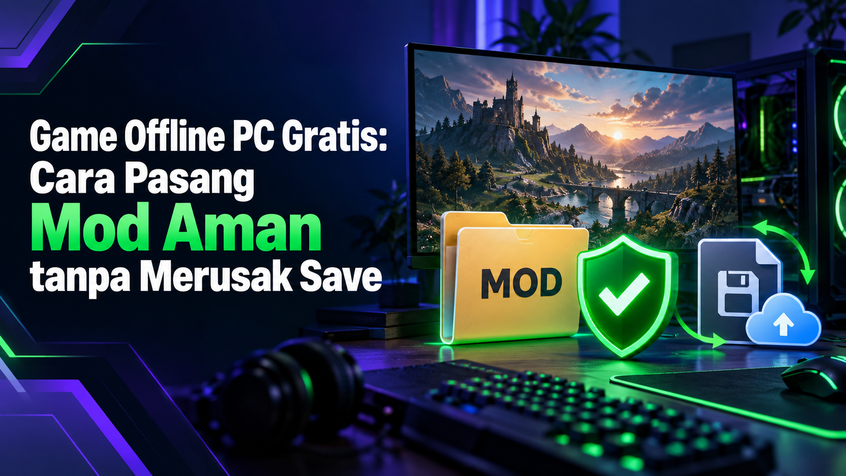 game - Game Offline PC Gratis: Cara Pasang Mod Aman tanpa Merusak Save