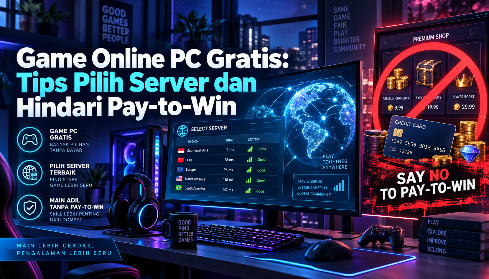 game - Game Online PC Gratis: Tips Pilih Server dan Hindari Pay-to-Win