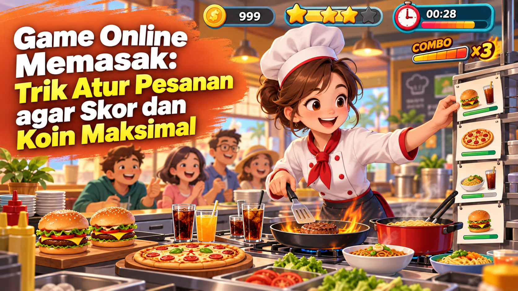memasak - Game Online Memasak: Trik Atur Pesanan agar Skor dan Koin Maksimal