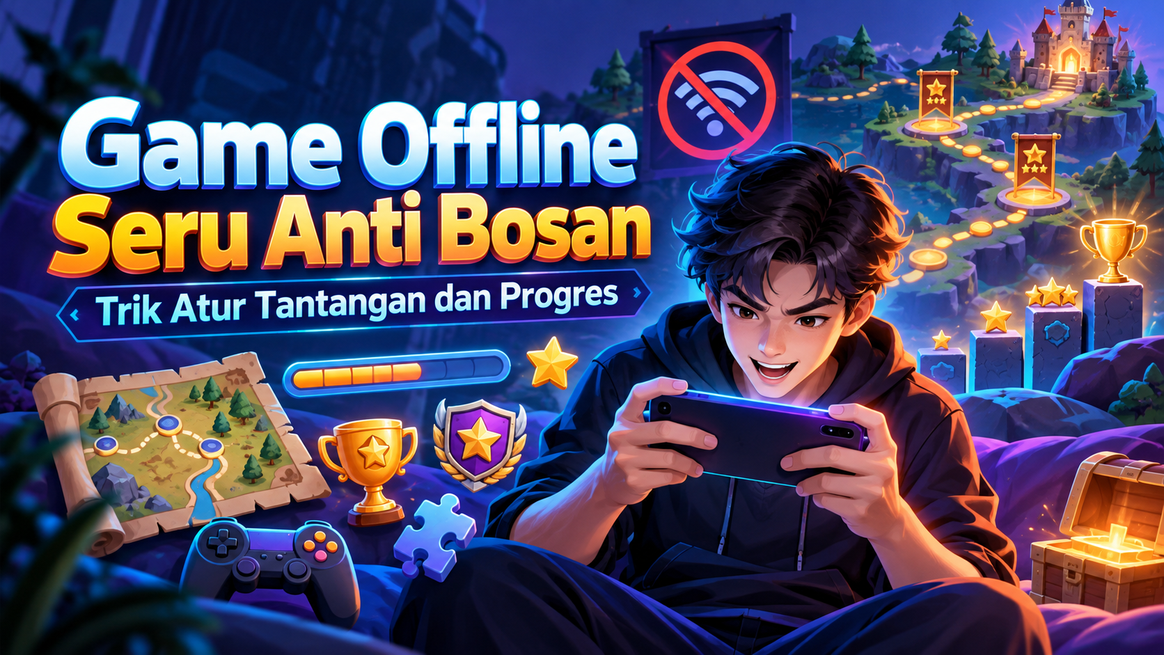 game - Game Offline Seru Anti Bosan: Trik Atur Tantangan dan Progres
