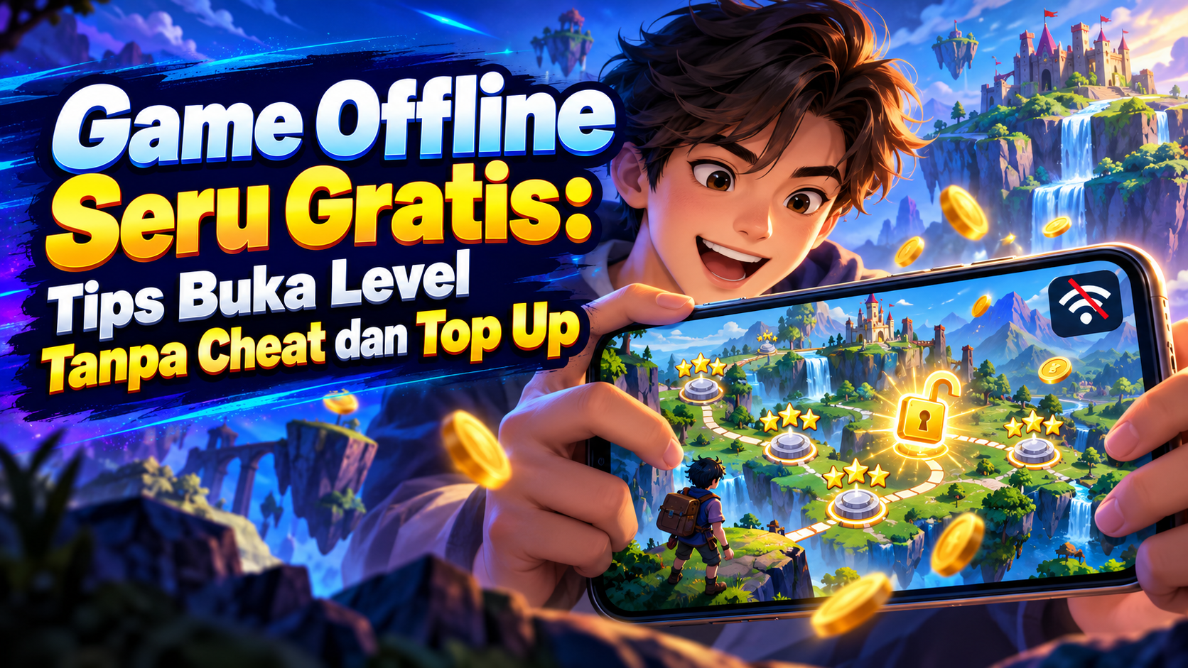 game - Game Offline Seru Gratis: Tips Buka Level Tanpa Cheat dan Top Up