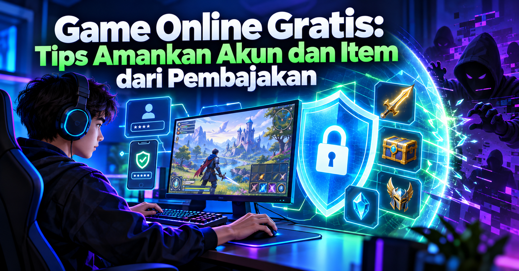 game - Game Online Gratis: Tips Amankan Akun dan Item dari Pembajakan
